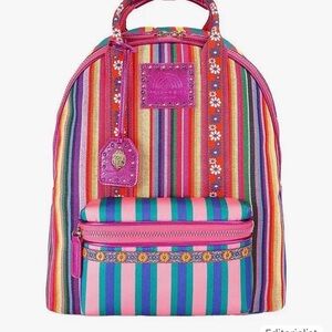 Kurt Geiger Southbank Large Backpack Multicolor Striped Backpack. NWOT